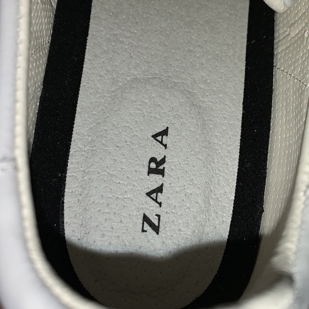 BNWT- Zara white leather platform shoes - Picture 5 of 7